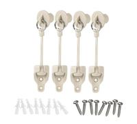 4PCS Bungee Kits and End Caps, Universal Sunshade Replacement Parts for Crank-Operated and Pull-Cord Roller Curtains