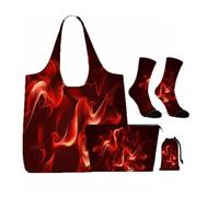 4Pcs Burning Red Fire Gifts for Women Girls Fire Lover