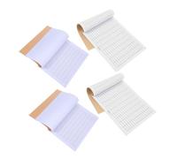 4pcs Business Record Book Blank Accounting Sheets White Paper