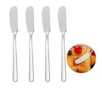4Pcs Butter Knives Set Stainless Steel Butter Spreader Knife Cheese Knives Cream Spreader Spreader Knife for Cheese Cake Jam Dessert