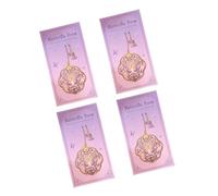 4Pcs Butterfly Floral Bookmarks with Chain for Efficient Learning Quick Page Finding in Textbooks and Note Organization Dream Butterfly Poetry Hollowed Book Clip