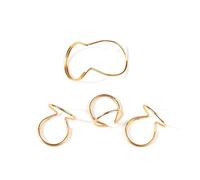4Pcs Butterfly Guitar Finger Picks and Thumb Picks Set, Gold Color Finger Plectrums for Acoustic or Electric Guitar, Banjo, Ukulele, Applicable to Beginners or Professional Players(Gold)
