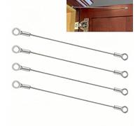 4PCS Cabin-et Door Hinge Limiter,Cabin-et Door Restraint,Cabin-et Do-or Restraint Cables,Do-or Cabin-et Restraint Cable,Doo-r Restrictor,Braided Limiter Cable,Doo-r Chain,Window Restrictor Locks