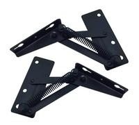 4pcs Cabinet Hinge Bridge Shaped Spring Cupboard Door Hinges Adjustable Hardware Furniture Folding Sofa Bed for Wardrobe