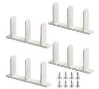 4PCS Cabinet Sliding Door Guide, Bottom Floor Track Rounded Corner Smooth Sliding Door Guide, Sliding Closet Door Replacement Parts