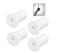 4Pcs Cable Wall Grommet, 3/4 Inch Cable Grommets for Starlink Anti-Slip Cable Routing Kit Wall Cable Cover Cable Entry Cover Wall Hole Pass Through Bushing Grommet for Ethernet/TV Wires Cord