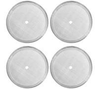 4PCS Cafetiere Filter Mesh - French Press Coffee Filter - Stainless Steel Replacement Screen - Reusable Filter Disc for 8 Cup Coffee Tea Makers - 10cm (Silver)