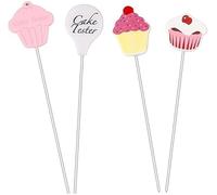 4Pcs Cake Tester, Stainless Steel Cake Testing Needles Reusable Cake Probe Cake Skewer Needles for Kitchen Home Baking and Pastry Utensils Cake Testers