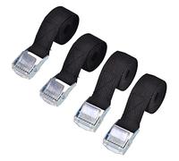 4PCS Cam Buckle Lashing Straps, 2CMX1M, 2CMX1.5M Metal Cam Buckle Tie Down Straps Fastening Straps Ratchet Tensioning Belts Roof Rack Straps for Luggage Motorcycle Bicycles Packing