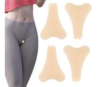 4PCS Camel Toe Concealer,Reusable Seamless Silicone Soft Pads,Invisible Adhesive Pads Waterproof Private Pad,Seamless Camel Toe Concealer,Lightweight Guard Traceless Invisible Adhesive Pad