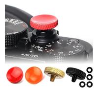 4pcs Camera Shutter Button Full Copper Concave Shutter Button with Threaded Screw Soft Shutter Release for Leica for Fujifilm X100VI X-T30 X-T20 X-T10 X-T5 X-T4 X-T3 X-PRO