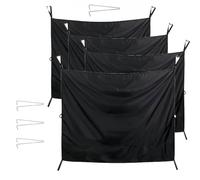 4Pcs Camper Van Rear Door Curtain,Camper Shower Curtains，Multipurpose Shade Cover for Outdoor Camping，Oxford Cloth, Magnetic Hook Design