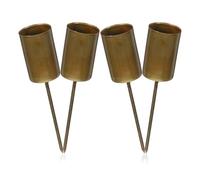 4pcs Candle Holder with Spike Iron Christmas Tree Decor for Table
