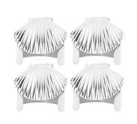 4Pcs Candle Snuffer, Automatic Candle Wick Snuffer Stopper, Automatic Fire Extinguishing Candle Snuffer Extinguisher Clip On Candle Snuffers Accessory for Candle Lovers (Silver)