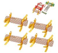 4PCS Candy Christmas Money Holders for Cash, Christmas Money Box for Cash Gift Pull with 40Pcs Transparent Envelopes & Ribbon,Surprise Gift Box for Kids Teen Girls Boys Women Men (Stripe)