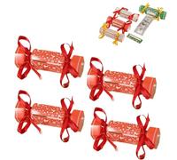 4PCS Candy Christmas Money Holders for Cash, Christmas Money Box for Cash Gift Pull with 40Pcs Transparent Envelopes & Ribbon,Surprise Gift Box for Kids Teen Girls Boys Women Men (Red)