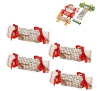 4PCS Candy Christmas Money Holders for Cash, Christmas Money Box for Cash Gift Pull with 40Pcs Transparent Envelopes & Ribbon,Surprise Gift Box for Kids Teen Girls Boys Women Men (White)