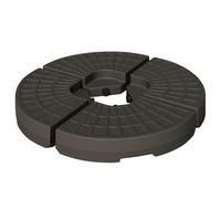 OUTSUNNY 4PCs Cantilever Patio Parasol Cross Base Stand Water & Sand Fillable Weight in Brown Outsunny Brown