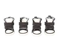 4pcs Canvas Puppy Shoes Fashion Cute All Seasons Breathable Slip Pet Sport Shoes for Small Dogs Pets (4)