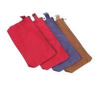 4pcs Canvas Zipper Pencil Case Large Capacity Organiser for Students | Cotton Fabric, 25x13x5cm, Keeps Pens, Keys and USB Cables Together in Backpacks