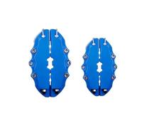 4Pcs Car 3D Disc Brake Caliper Covers Front Rear M+S Racing Disc Brake Caliper Plastic Covers For 18.3-23.6" Wheel Sprocket Guards(B)