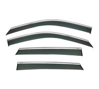 4Pcs Car Accessories For Chevrolet Trax 2024 PC Chrome Exterior Window Visor Vent Shade Rain Sun Wind Guard Deflectors