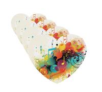 4Pcs Car Air Fresheners Cards Abstract Music Themed Hanging Fragrance Scented Cards Lasting Scent Car Aromatherapy Tablets Auto Rearview Mirror Pendant for Wardrobe Shoe Cabinet