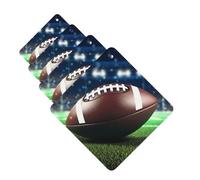 4Pcs Car Air Fresheners Cards American Football Hanging Fragrance Scented Cards Lasting Scent Car Aromatherapy Tablets Auto Rearview Mirror Pendant for Wardrobe Shoe Cabinet