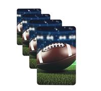 4Pcs Car Air Fresheners Cards American Football Hanging Fragrance Scented Cards Lasting Scent Car Aromatherapy Tablets Auto Rearview Mirror Pendant for Wardrobe Shoe Cabinet