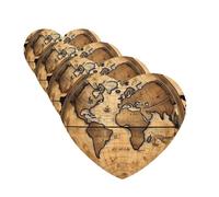 4Pcs Car Air Fresheners Cards Ancient Map World Globe Hanging Fragrance Scented Cards Lasting Scent Car Aromatherapy Tablets Auto Rearview Mirror Pendant for Wardrobe Shoe Cabinet