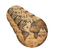 4Pcs Car Air Fresheners Cards Ancient Map World Globe Hanging Fragrance Scented Cards Lasting Scent Car Aromatherapy Tablets Auto Rearview Mirror Pendant for Wardrobe Shoe Cabinet