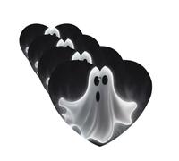 4Pcs Car Air Fresheners Cards Black and Halloween Ghost Hanging Fragrance Scented Cards Lasting Scent Car Aromatherapy Tablets Auto Rearview Mirror Pendant for Wardrobe Shoe Cabinet