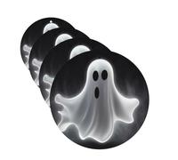 4Pcs Car Air Fresheners Cards Black and Halloween Ghost Hanging Fragrance Scented Cards Lasting Scent Car Aromatherapy Tablets Auto Rearview Mirror Pendant for Wardrobe Shoe Cabinet