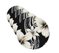 4Pcs Car Air Fresheners Cards Black and white hawaiian flowers Hanging Fragrance Scented Cards Lasting Scent Car Aromatherapy Tablets Auto Rearview Mirror Pendant for Wardrobe Shoe Cabinet