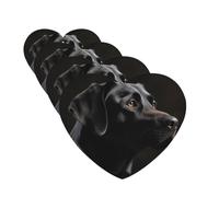 4Pcs Car Air Fresheners Cards Black Labrador Hanging Fragrance Scented Cards Lasting Scent Car Aromatherapy Tablets Auto Rearview Mirror Pendant for Wardrobe Shoe Cabinet