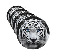4Pcs Car Air Fresheners Cards Blue Eyed Tiger Hanging Fragrance Scented Cards Lasting Scent Car Aromatherapy Tablets Auto Rearview Mirror Pendant for Wardrobe Shoe Cabinet