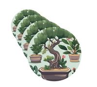 4Pcs Car Air Fresheners Cards Bonsai plant Hanging Fragrance Scented Cards Lasting Scent Car Aromatherapy Tablets Auto Rearview Mirror Pendant for Wardrobe Shoe Cabinet