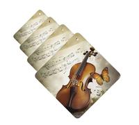 4Pcs Car Air Fresheners Cards Butterfly and cello Hanging Fragrance Scented Cards Lasting Scent Car Aromatherapy Tablets Auto Rearview Mirror Pendant for Wardrobe Shoe Cabinet