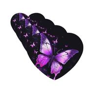 4Pcs Car Air Fresheners Cards Butterfly Purple Hanging Fragrance Scented Cards Lasting Scent Car Aromatherapy Tablets Auto Rearview Mirror Pendant for Wardrobe Shoe Cabinet