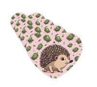 4Pcs Car Air Fresheners Cards Cartoon hedgehog Hanging Fragrance Scented Cards Lasting Scent Car Aromatherapy Tablets Auto Rearview Mirror Pendant for Wardrobe Shoe Cabinet