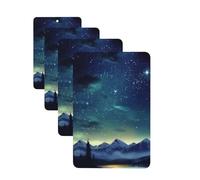 4Pcs Car Air Fresheners Cards Celestial Night Sky Hanging Fragrance Scented Cards Lasting Scent Car Aromatherapy Tablets Auto Rearview Mirror Pendant for Wardrobe Shoe Cabinet