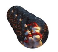 4Pcs Car Air Fresheners Cards Christmas Snowmans Hanging Fragrance Scented Cards Lasting Scent Car Aromatherapy Tablets Auto Rearview Mirror Pendant for Wardrobe Shoe Cabinet