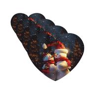 4Pcs Car Air Fresheners Cards Christmas Snowmans Hanging Fragrance Scented Cards Lasting Scent Car Aromatherapy Tablets Auto Rearview Mirror Pendant for Wardrobe Shoe Cabinet
