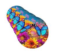 4Pcs Car Air Fresheners Cards Colorful Butterfly Flower Hanging Fragrance Scented Cards Lasting Scent Car Aromatherapy Tablets Auto Rearview Mirror Pendant for Wardrobe Shoe Cabinet