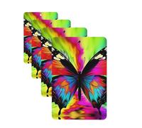 4Pcs Car Air Fresheners Cards Colorful Butterfly Hanging Fragrance Scented Cards Lasting Scent Car Aromatherapy Tablets Auto Rearview Mirror Pendant for Wardrobe Shoe Cabinet