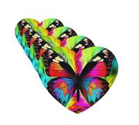4Pcs Car Air Fresheners Cards Colorful Butterfly Hanging Fragrance Scented Cards Lasting Scent Car Aromatherapy Tablets Auto Rearview Mirror Pendant for Wardrobe Shoe Cabinet