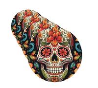4Pcs Car Air Fresheners Cards Colorful Sugar Skull Hanging Fragrance Scented Cards Lasting Scent Car Aromatherapy Tablets Auto Rearview Mirror Pendant for Wardrobe Shoe Cabinet
