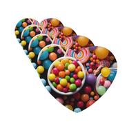 4Pcs Car Air Fresheners Cards Colour Candy Hanging Fragrance Scented Cards Lasting Scent Car Aromatherapy Tablets Auto Rearview Mirror Pendant for Wardrobe Shoe Cabinet