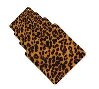 4Pcs Car Air Fresheners Cards Cool Cheetah Leopard Hanging Fragrance Scented Cards Lasting Scent Car Aromatherapy Tablets Auto Rearview Mirror Pendant for Wardrobe Shoe Cabinet