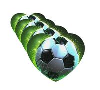 4Pcs Car Air Fresheners Cards Cool Soccer Ball Hanging Fragrance Scented Cards Lasting Scent Car Aromatherapy Tablets Auto Rearview Mirror Pendant for Wardrobe Shoe Cabinet